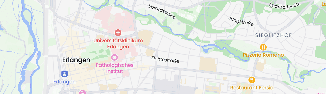 Karte mit dem ungefähren Standort