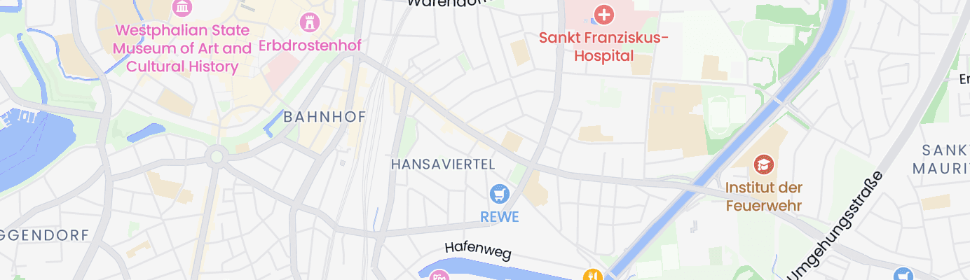 Karte mit dem ungefähren Standort