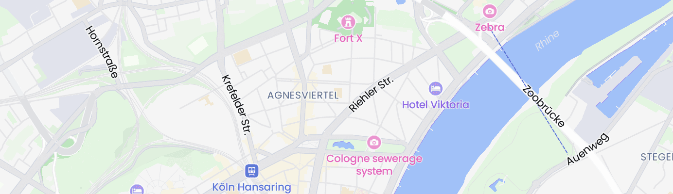 Karte mit dem ungefähren Standort