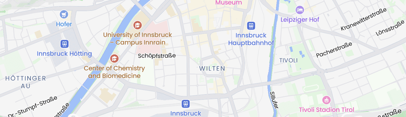 Karte mit dem ungefähren Standort