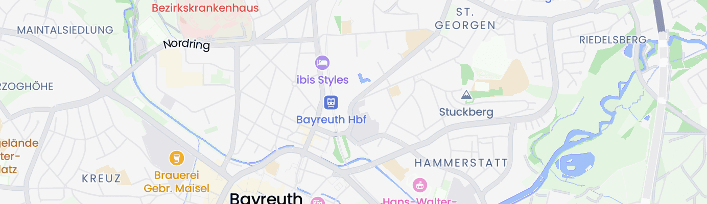 Karte mit dem ungefähren Standort