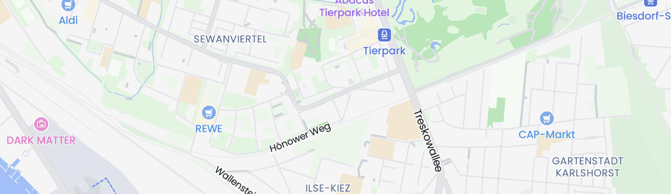 Karte mit dem ungefähren Standort