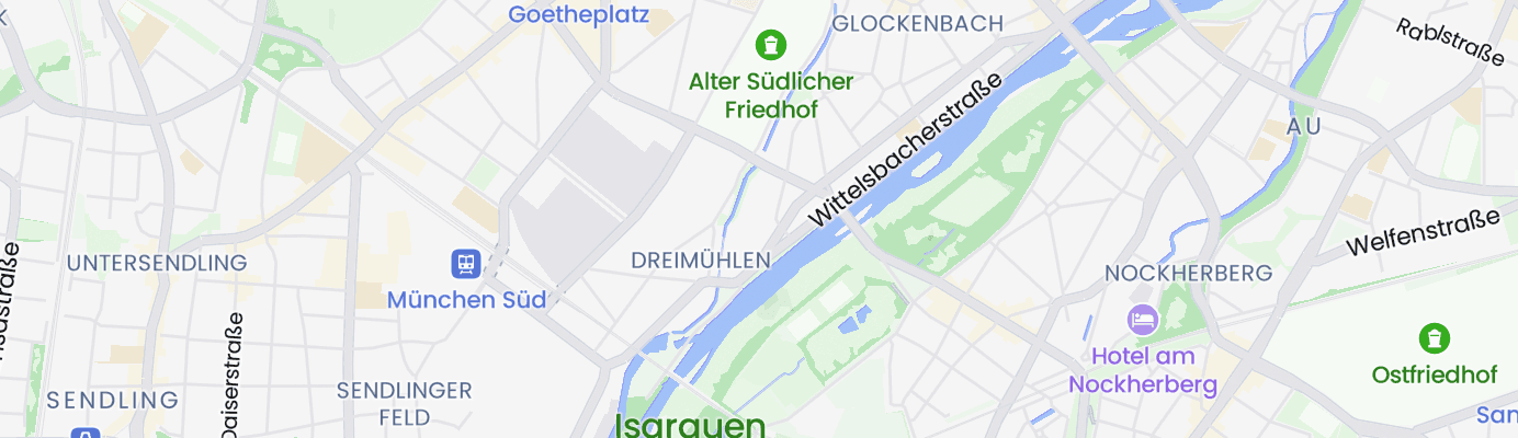 Karte mit dem ungefähren Standort