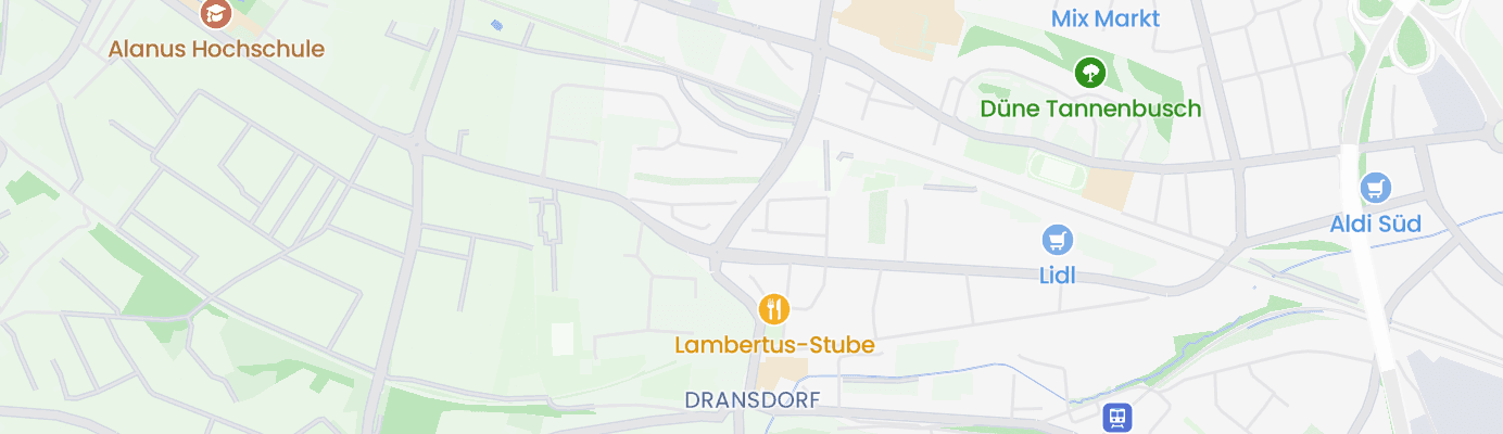 Karte mit dem ungefähren Standort