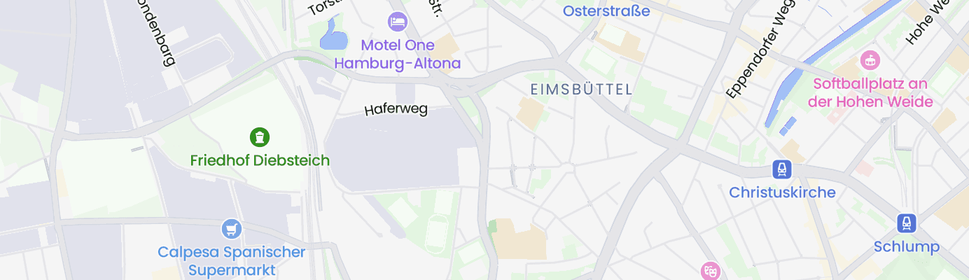 Karte mit dem ungefähren Standort