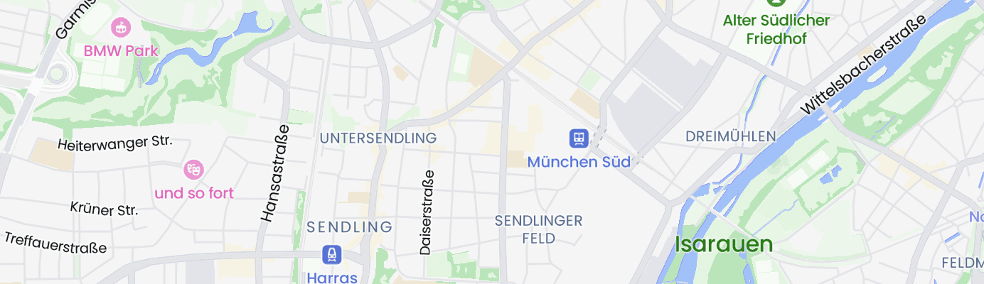 Karte mit dem ungefähren Standort