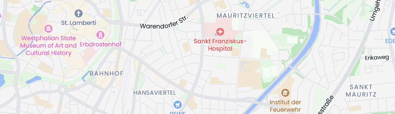 Karte mit dem ungefähren Standort