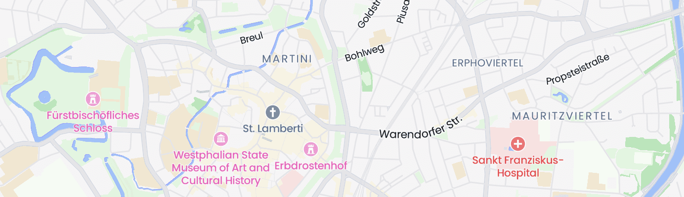 Karte mit dem ungefähren Standort