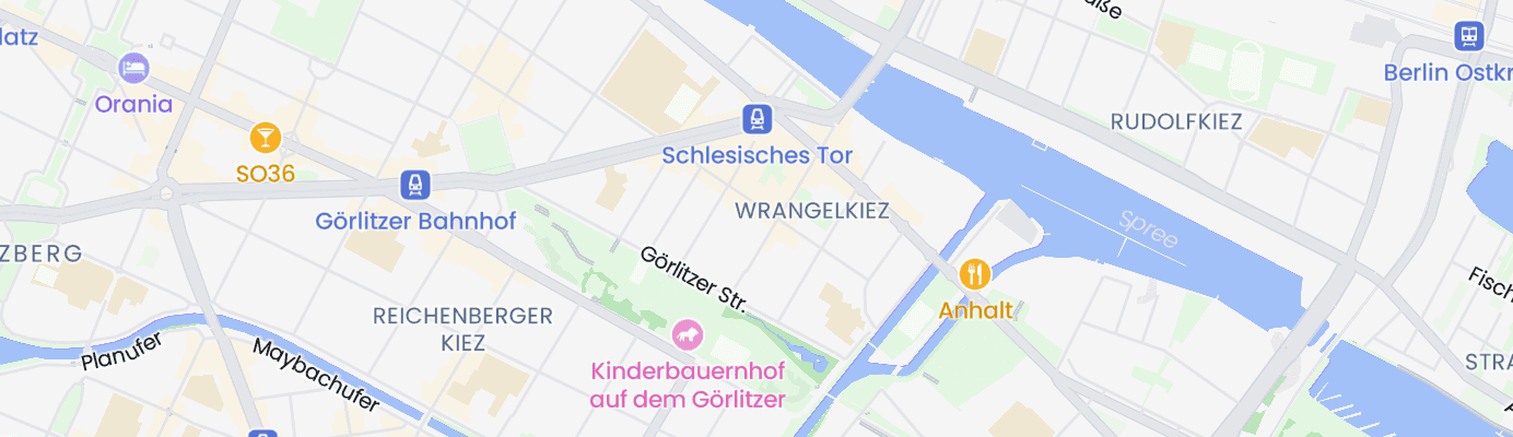 Karte mit dem ungefähren Standort