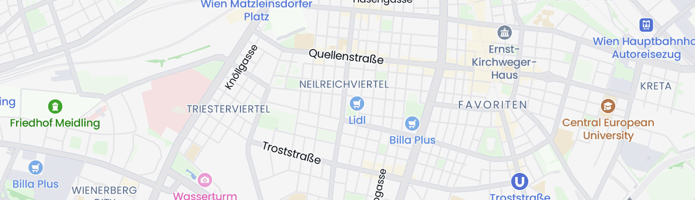 Karte mit dem ungefähren Standort