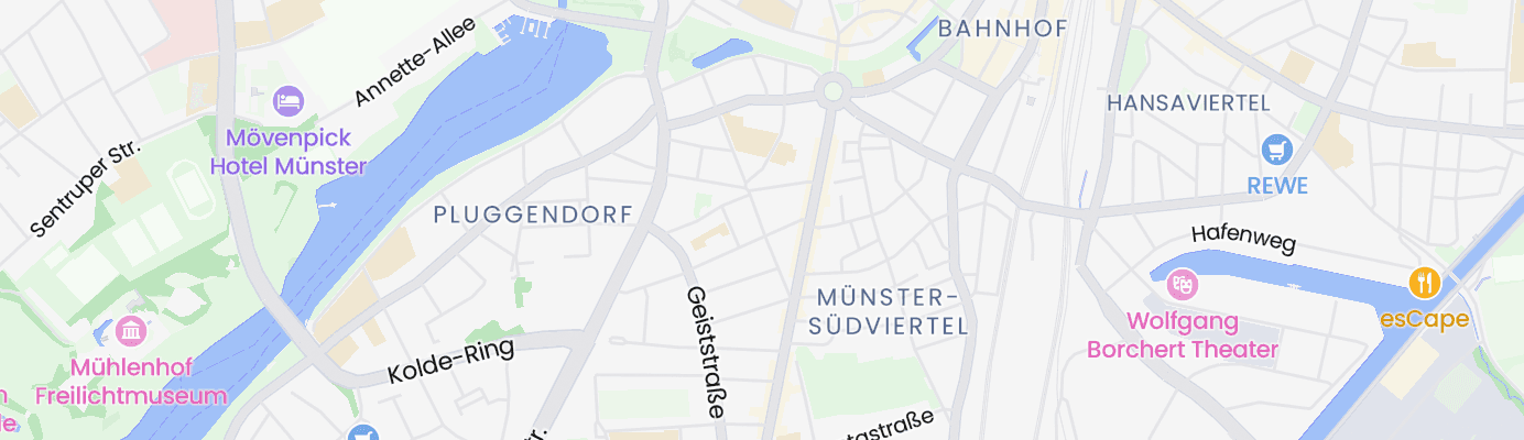 Karte mit dem ungefähren Standort