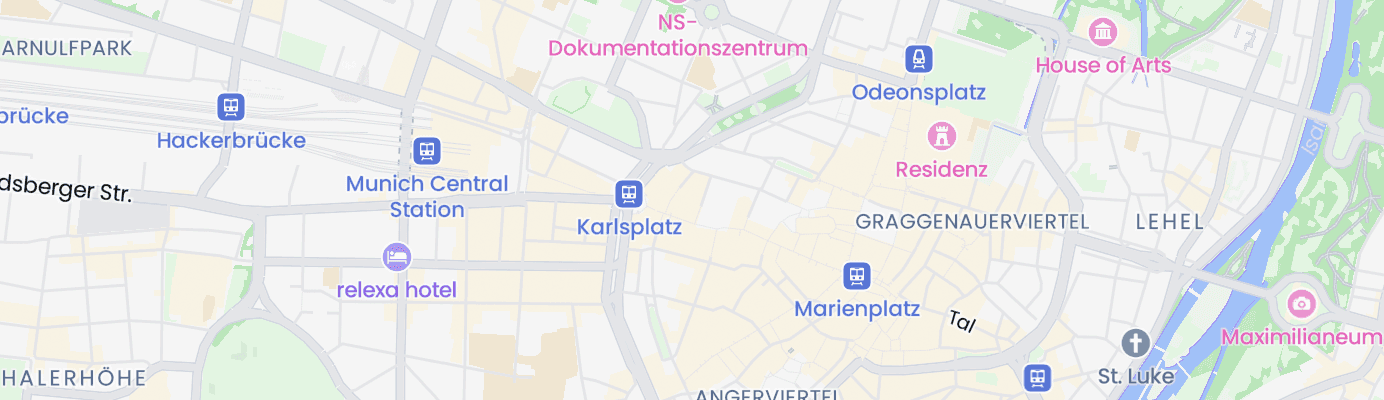Karte mit dem ungefähren Standort