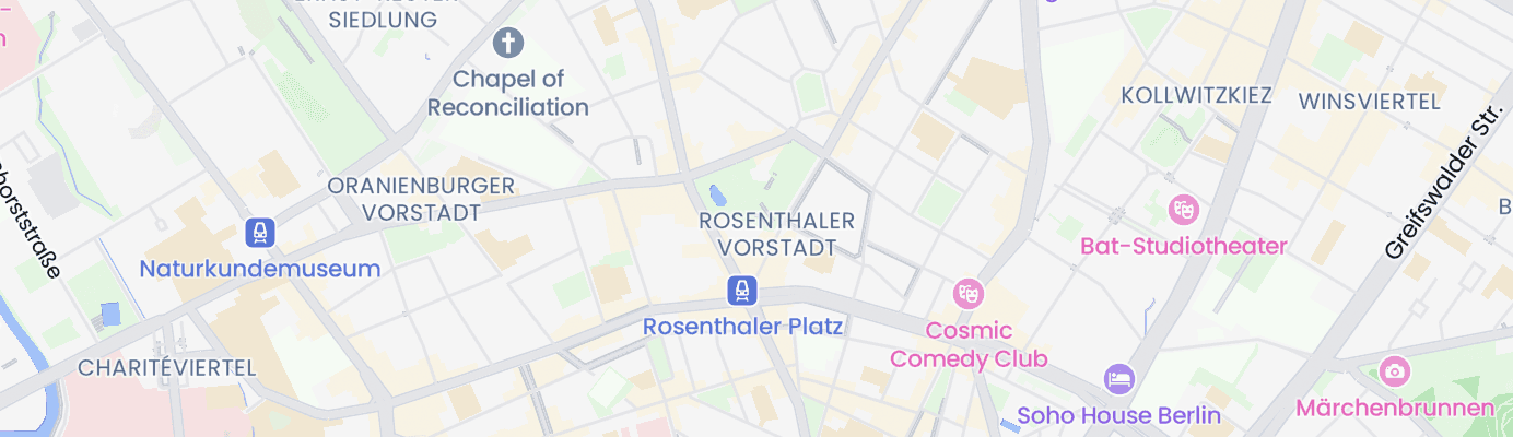 Karte mit dem ungefähren Standort