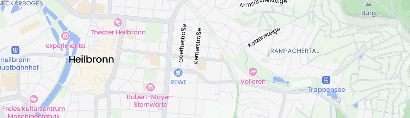 Karte mit dem ungefähren Standort