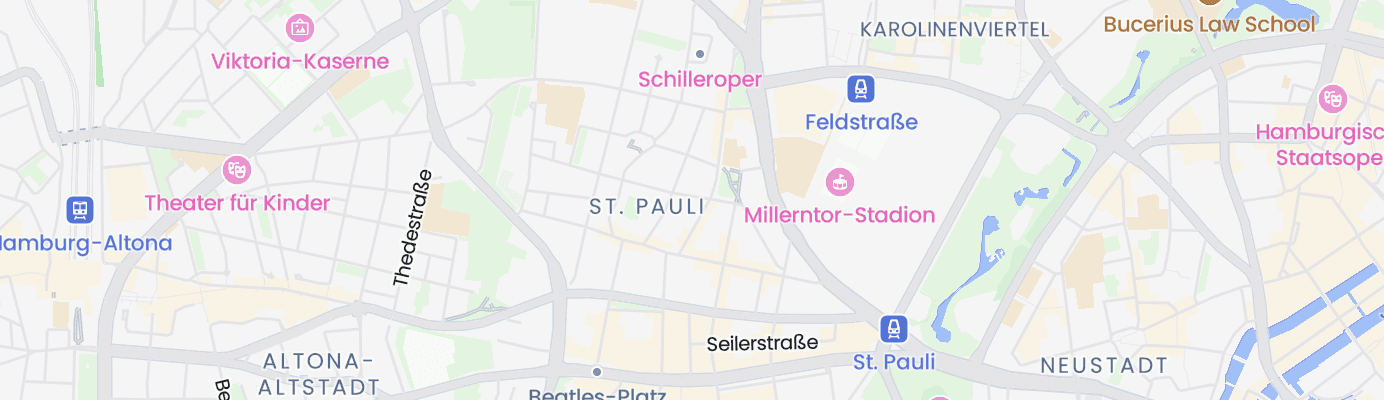 Karte mit dem ungefähren Standort