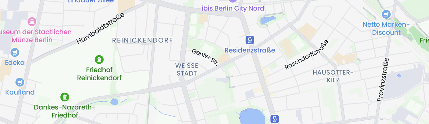 Karte mit dem ungefähren Standort