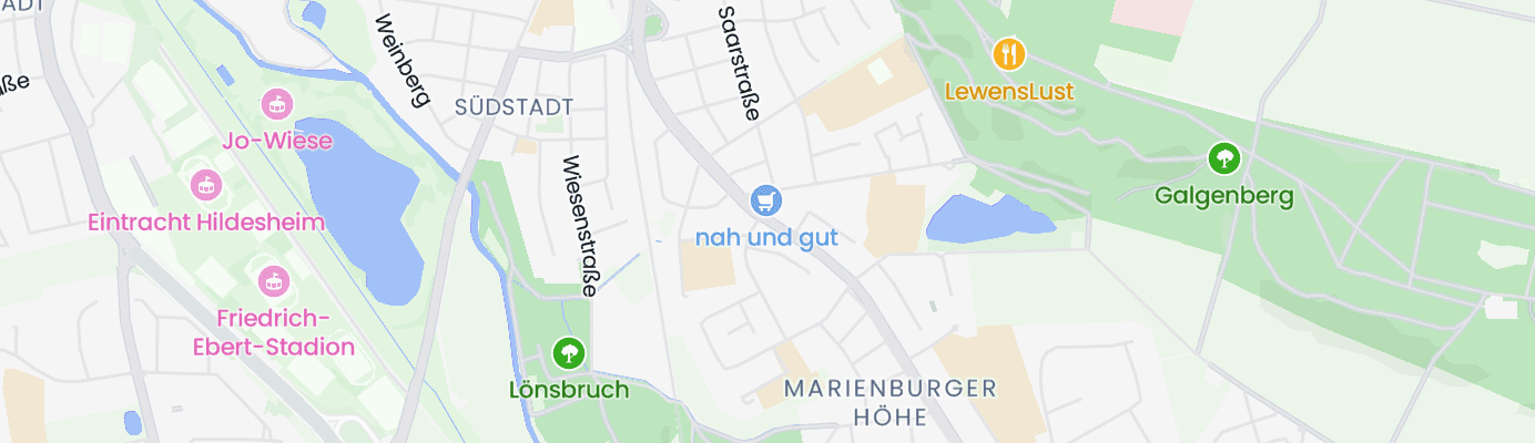 Karte mit dem ungefähren Standort