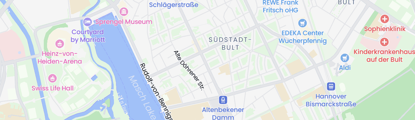 Karte mit dem ungefähren Standort