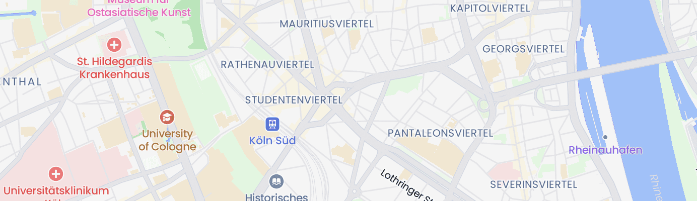Karte mit dem ungefähren Standort