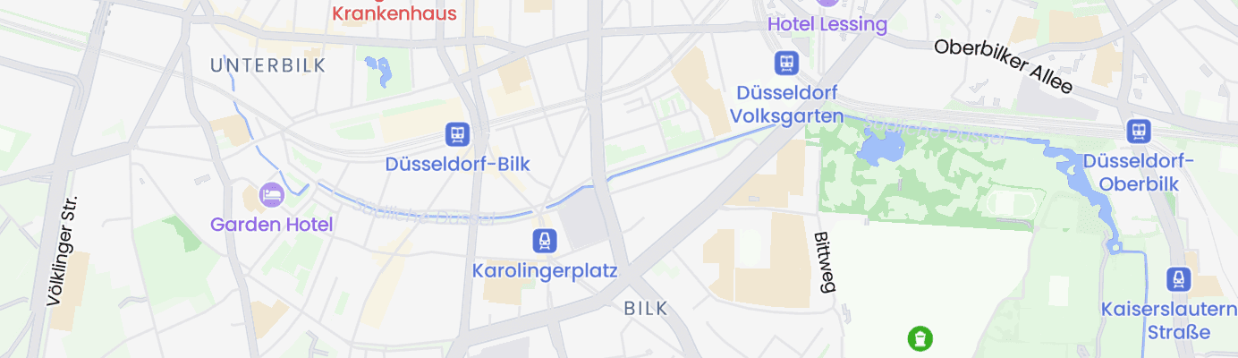 Karte mit dem ungefähren Standort