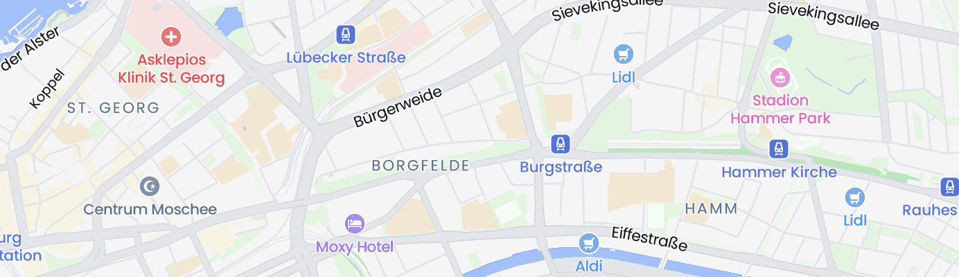 Karte mit dem ungefähren Standort