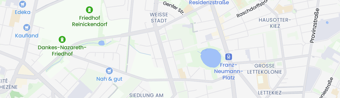 Karte mit dem ungefähren Standort