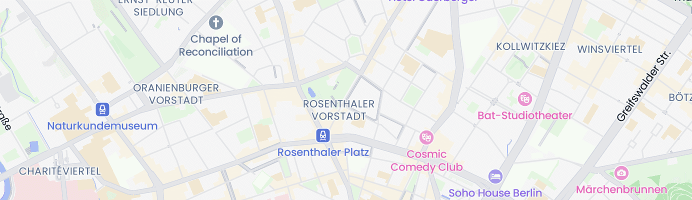 Karte mit dem ungefähren Standort