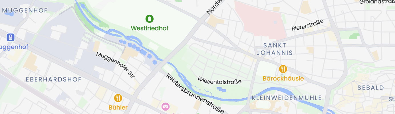 Karte mit dem ungefähren Standort