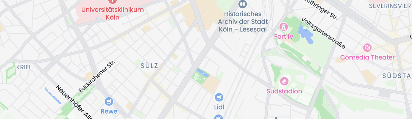 Karte mit dem ungefähren Standort