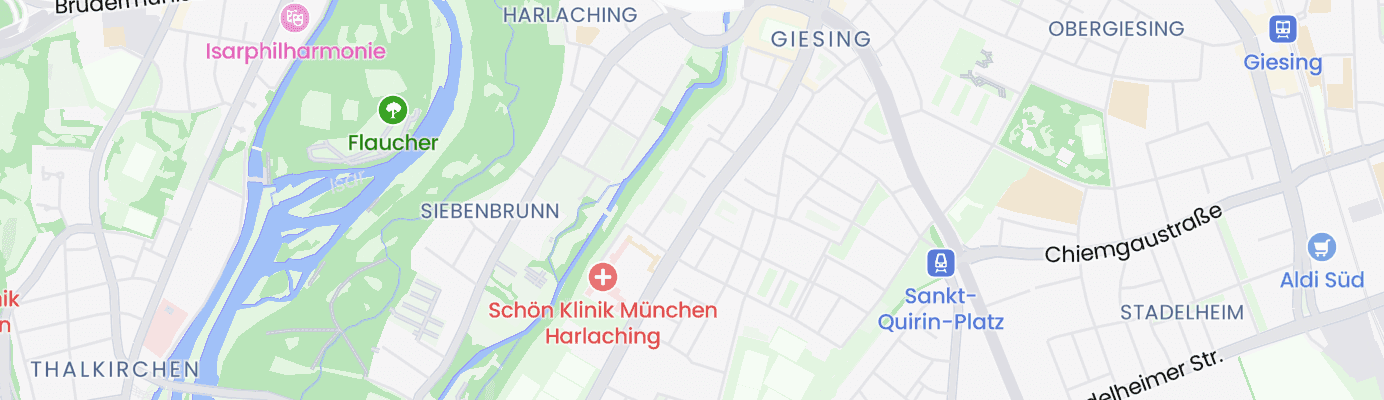 Karte mit dem ungefähren Standort
