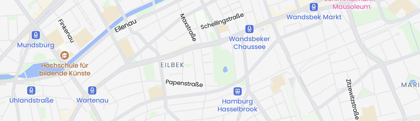 Karte mit dem ungefähren Standort