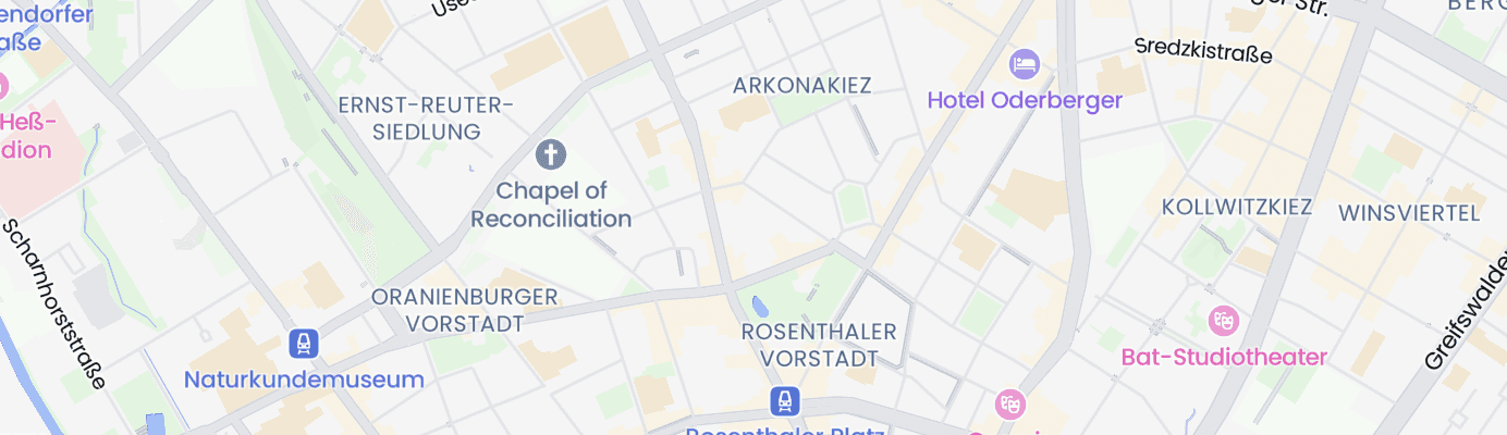 Karte mit dem ungefähren Standort