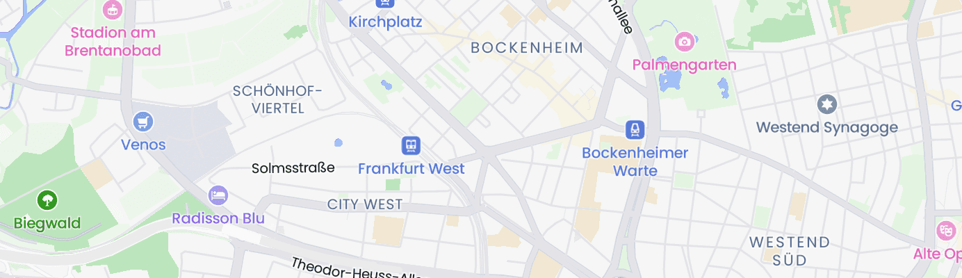 Karte mit dem ungefähren Standort