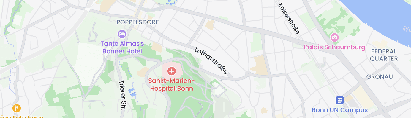 Karte mit dem ungefähren Standort