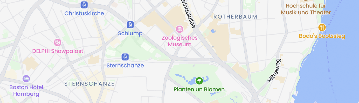 Karte mit dem ungefähren Standort