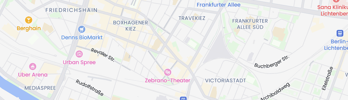 Karte mit dem ungefähren Standort