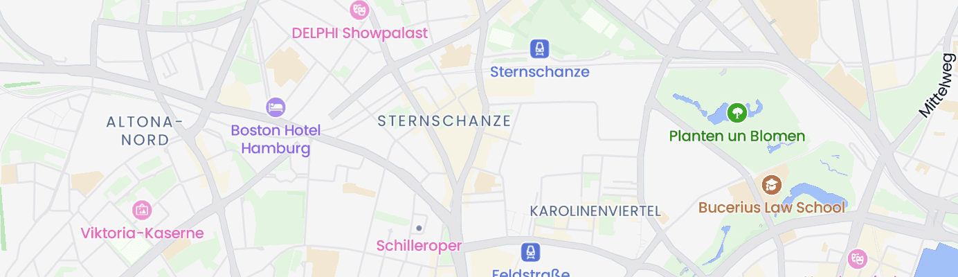 Karte mit dem ungefähren Standort