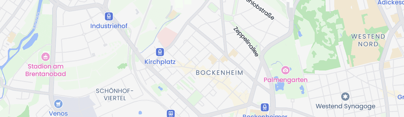Karte mit dem ungefähren Standort