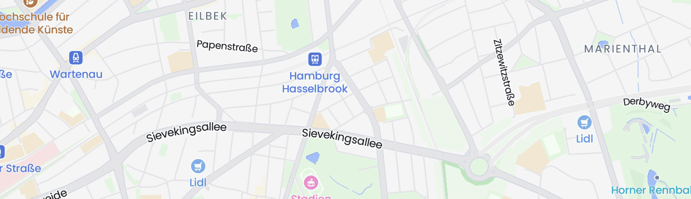 Karte mit dem ungefähren Standort