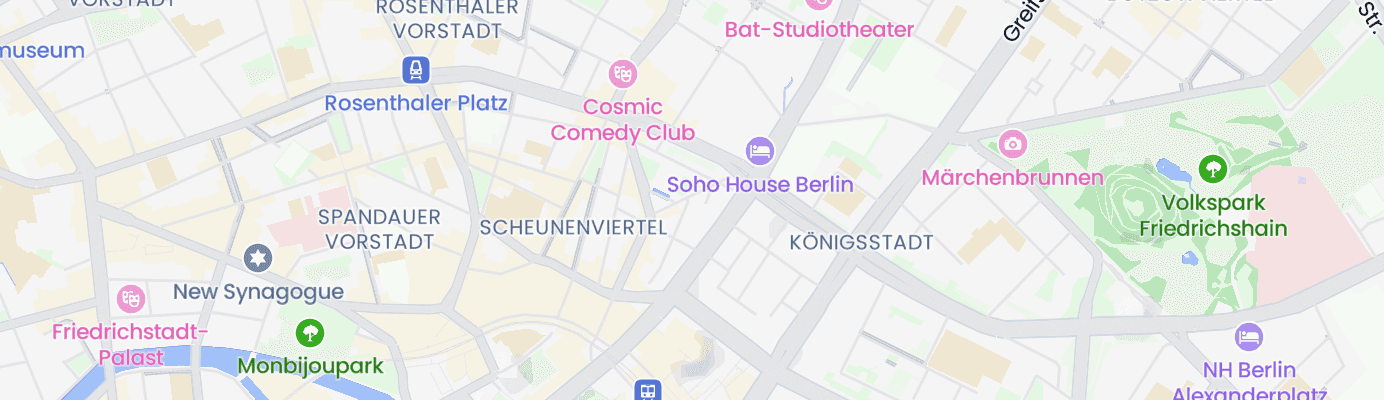 Karte mit dem ungefähren Standort