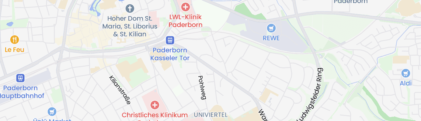 Karte mit dem ungefähren Standort