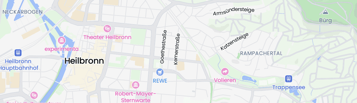 Karte mit dem ungefähren Standort