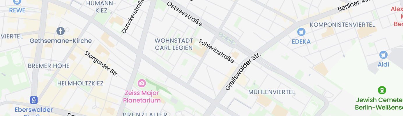 Karte mit dem ungefähren Standort