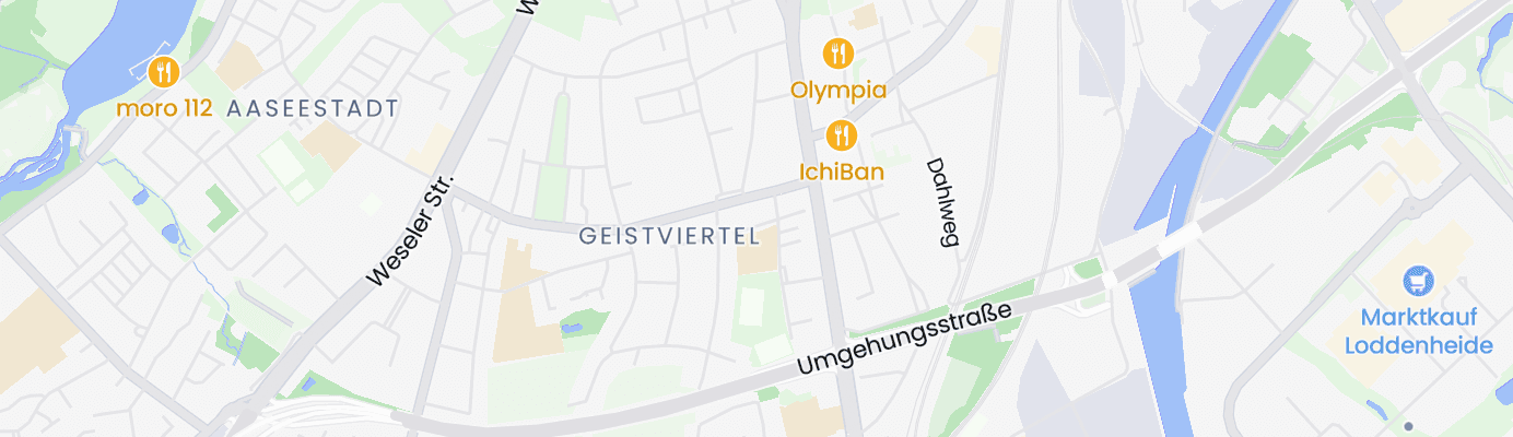Karte mit dem ungefähren Standort
