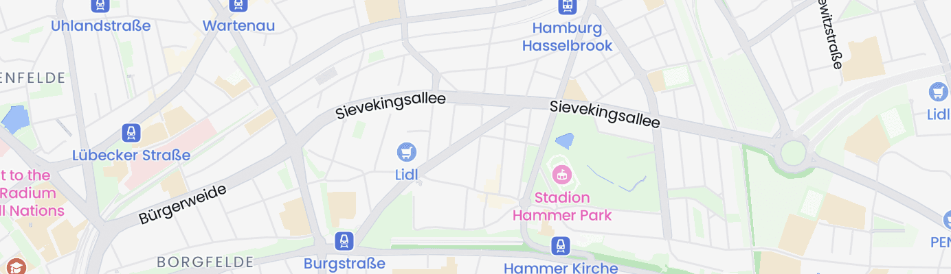 Karte mit dem ungefähren Standort