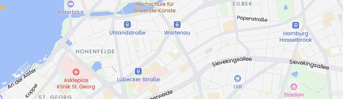 Karte mit dem ungefähren Standort