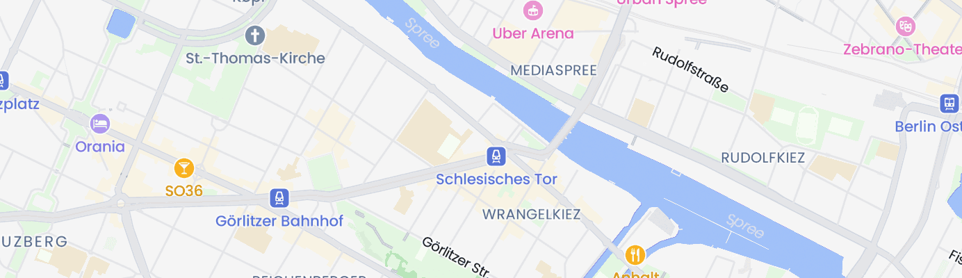 Karte mit dem ungefähren Standort