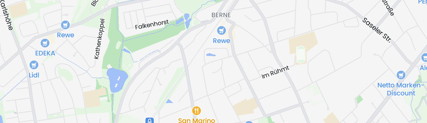 Karte mit dem ungefähren Standort