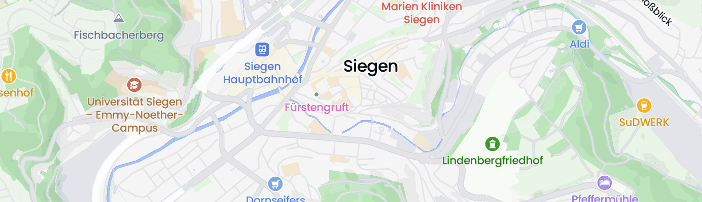 Karte mit dem ungefähren Standort