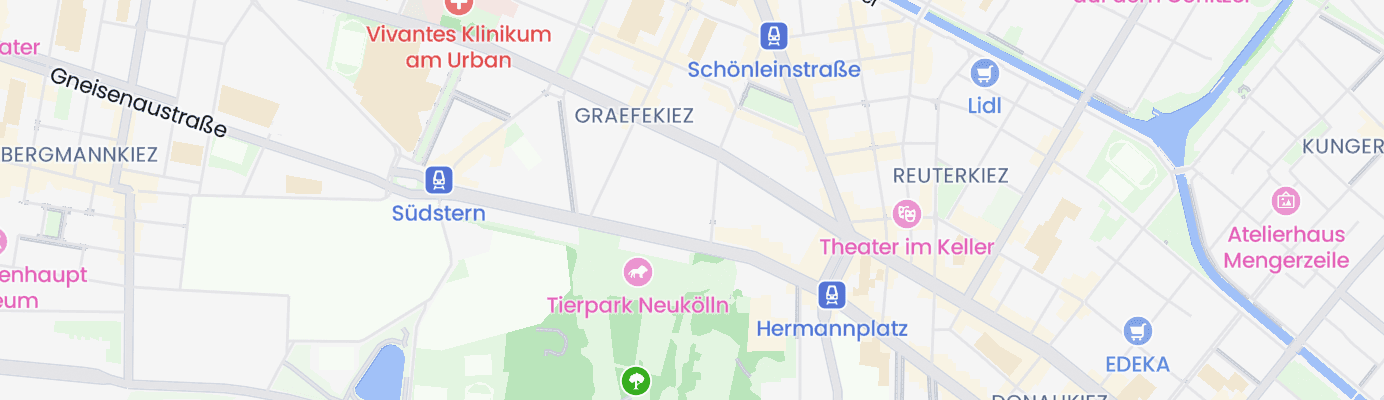 Karte mit dem ungefähren Standort